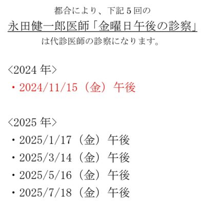 代替医師の診察について