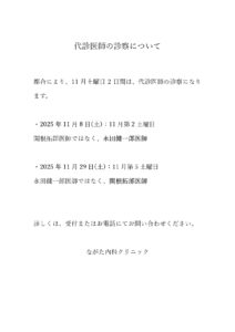 代替医師の診察について