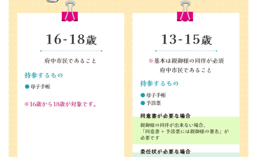 ポスター_中高生向けインフルエンザワクチン接種